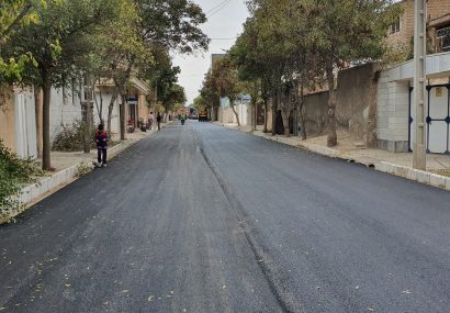 عملیات اجرایی آسفالت خیابان نادری