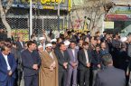 حضور شهردار فاروج در مراسم تشییع پیکر شهدای گمنام