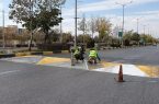 رنگ آمیزی سرعت گیرهای سطح شهر