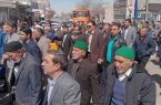 حضورسرپرست شهرداری به همراه اعضای شورای اسلامی و پرسنل شهرداری فاروج  در راهپیمایی روز قدس