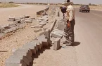 استمرار عملیات جدول گذاری در کمربندی فاروج