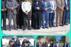 به مناسبت سوم خرداد، ، مراسم گرامیداشت در محل گلزار  با حضور شهردار فاروج، برگزار شد