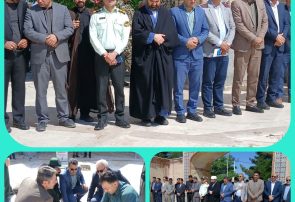 به مناسبت سوم خرداد، ، مراسم گرامیداشت در محل گلزار  با حضور شهردار فاروج، برگزار شد